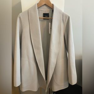 BRAND NEW Theory Sileena Shawl Jacket. Wool/Cashmere Blend - Size Small